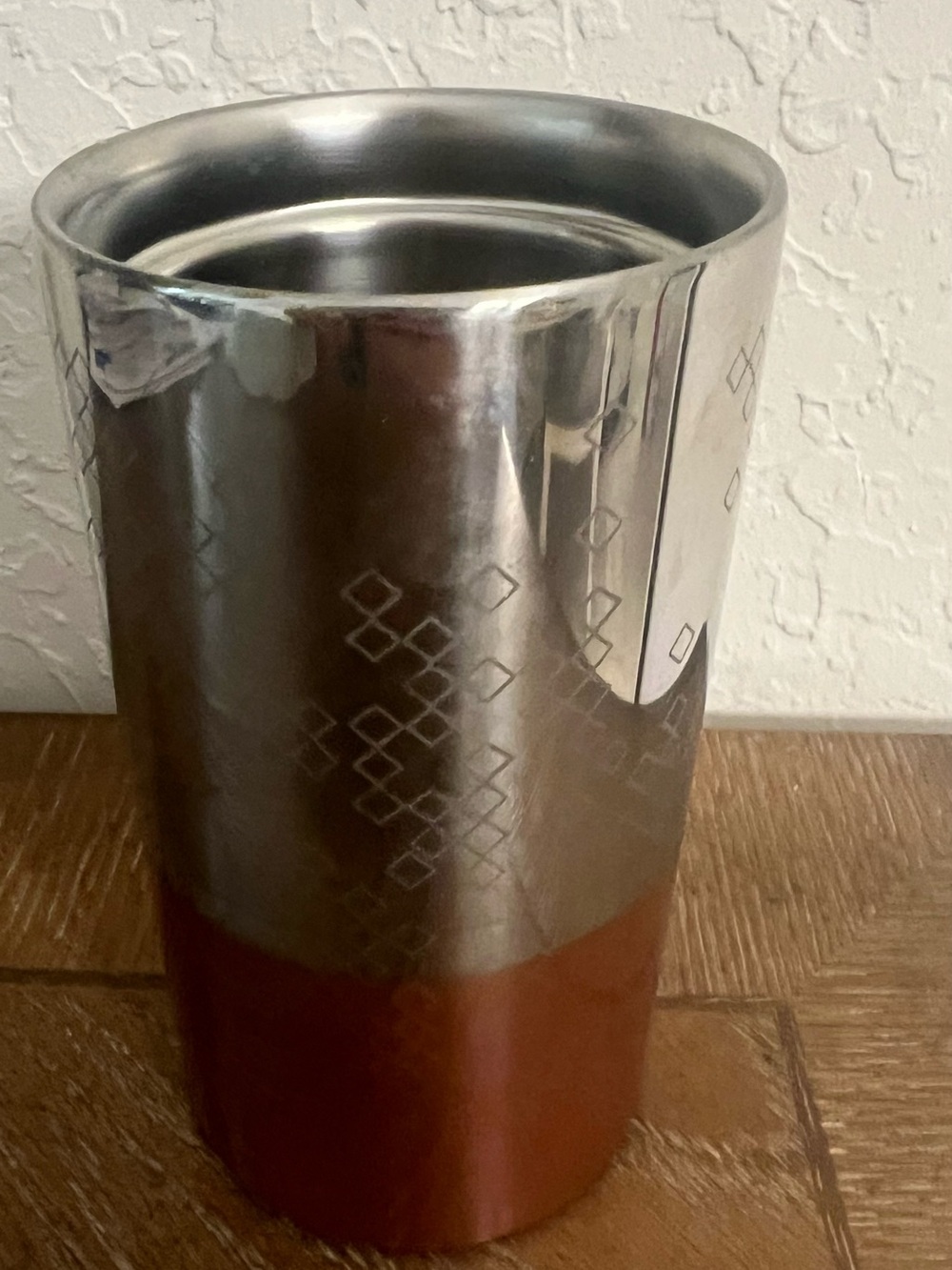 Starbucks Two-Tone Stainless Tumbler in Brown & Silver